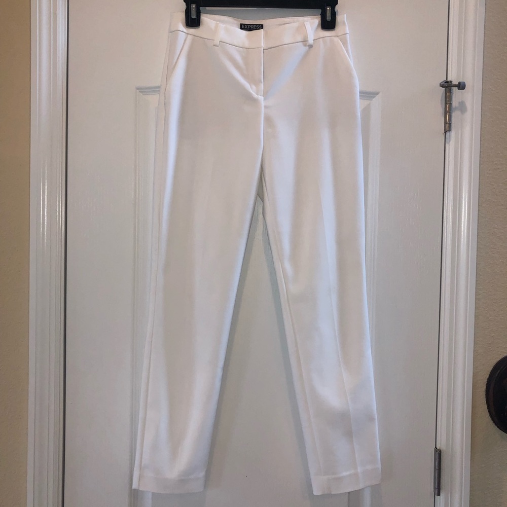 White Columnist Ankle Pant